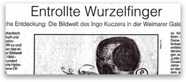 Entrollte Wurzelfinger